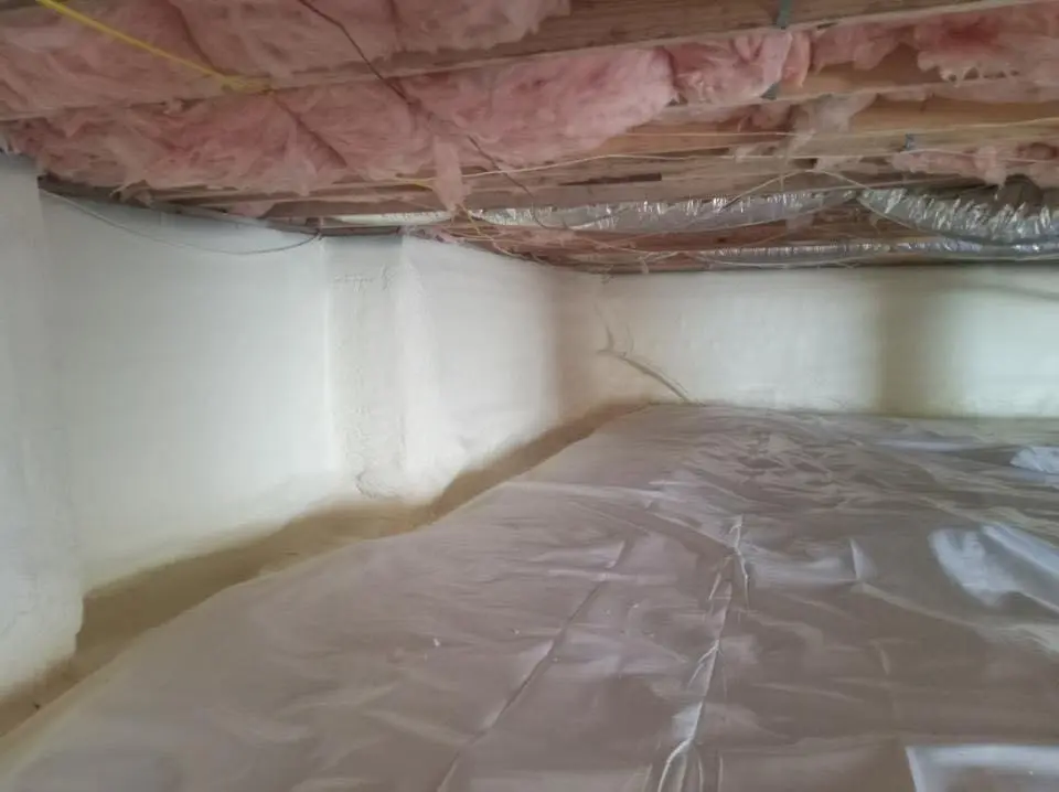 Crawl space encapsulation with closed-cell spray foam for Flat Roof Repair in Ann Arbor